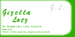 gizella lotz business card